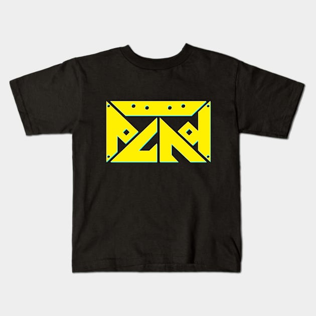 PLAY - Cyberpunk Logotype Style Kids T-Shirt by TegarBD